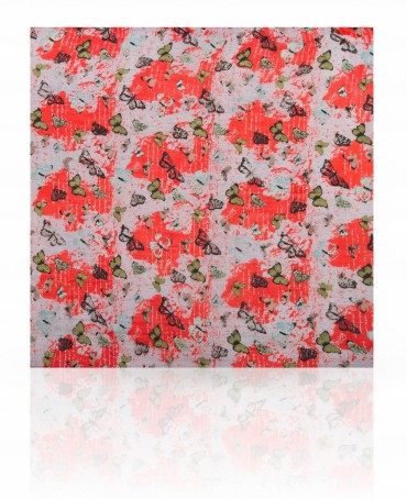 Палантин Женский S-VINATGE.BUTTERFLY/RED